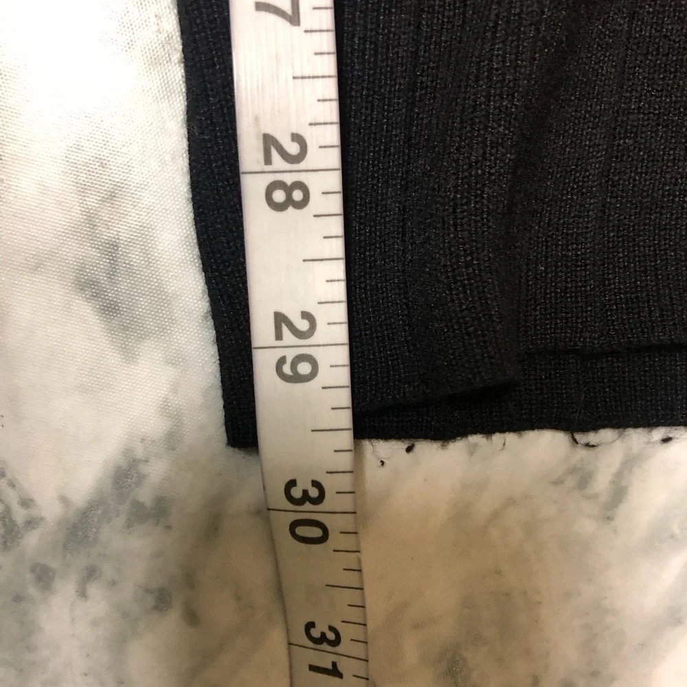 Silk and Salt Staycation Sweat Pants Black Ribbed Knit Pull On Size M - Picture 6 of 6